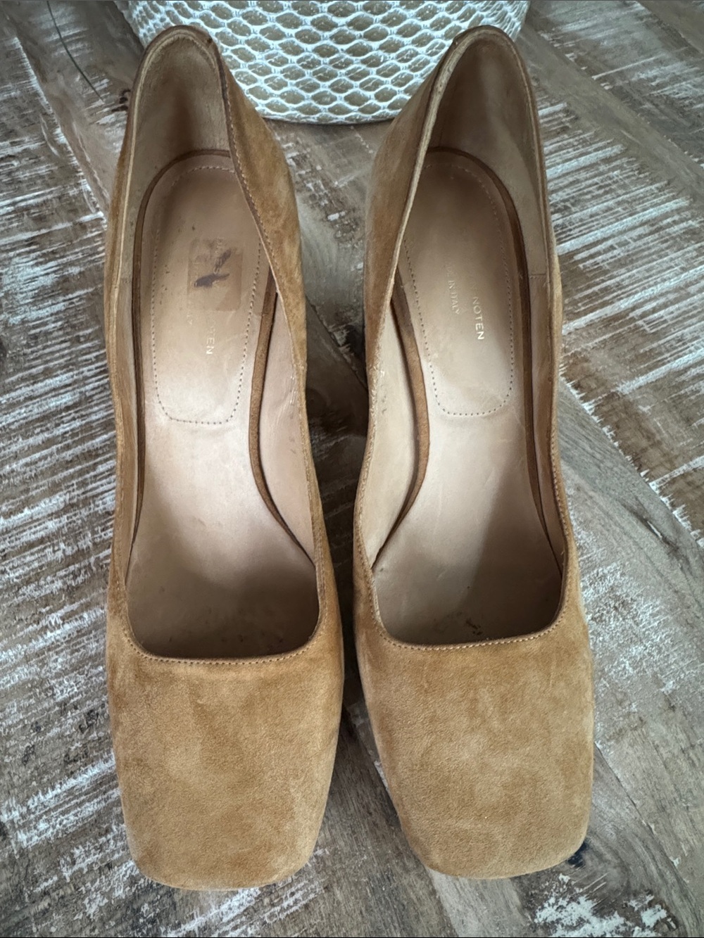 Dries Van Noten Suede Block Pumps Size 37 - Picture 2 of 10